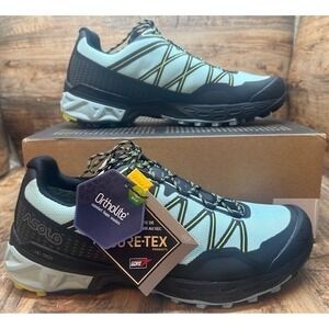 Asolo Women's Tahoe GTX ML Waterproof Hiking Shoes Black/Celadon Blue NIB - 9.5